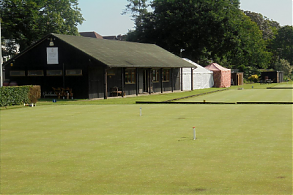 Picture of a croquet clubhouse outside London